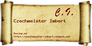 Czechmeister Imbert névjegykártya